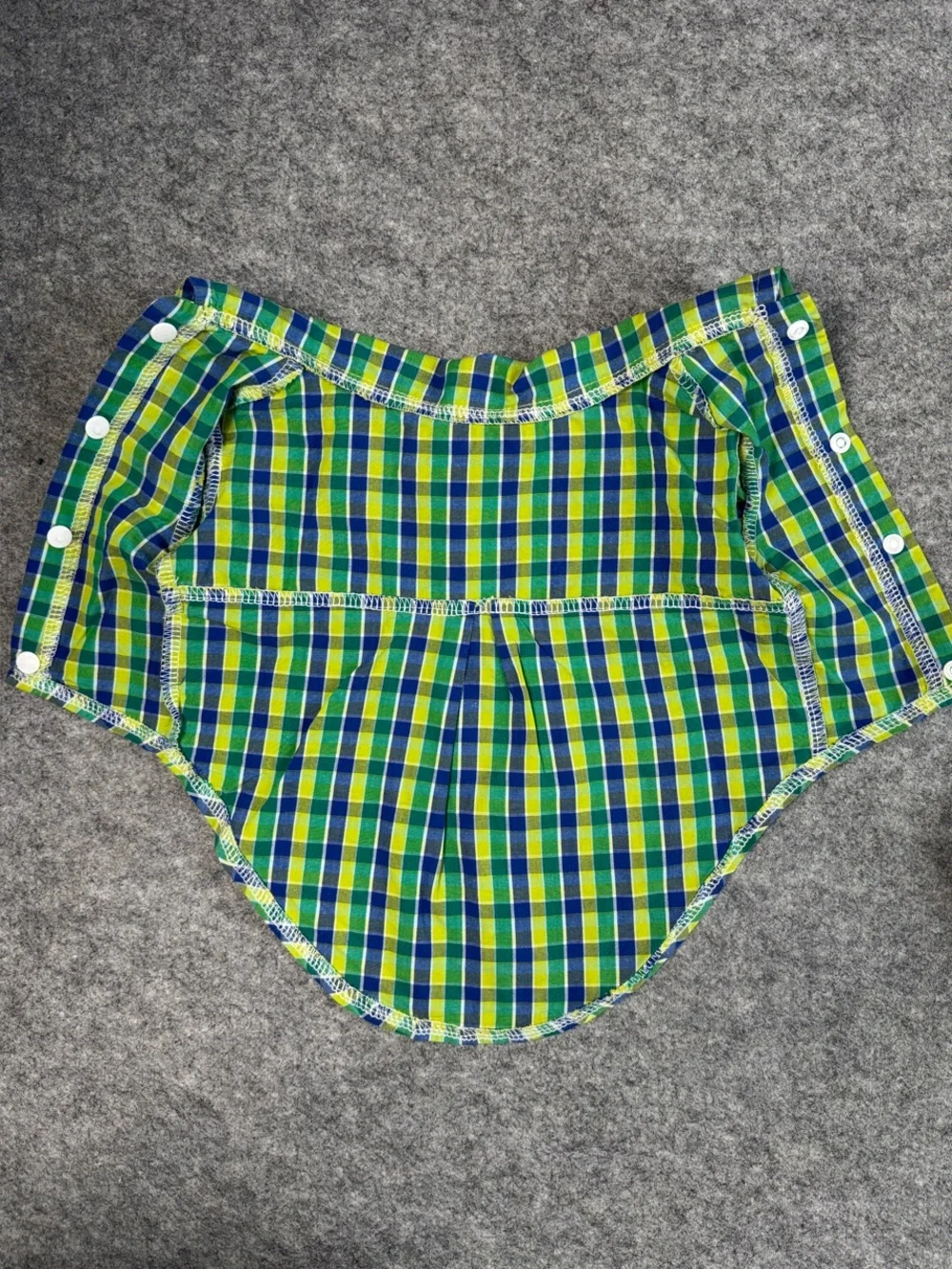 Lot of 3 Plaid Dog Shirts Small 7-10 lbs Button Front Pet Clothes